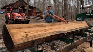 Knotty Pine with Blueing on the Sawmill  Log 3 [upl. by Tillion]