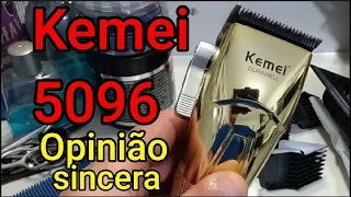 Unboxing e Review da máquina KEMEI 5096 barbearia barbeiro kemei [upl. by Finstad]