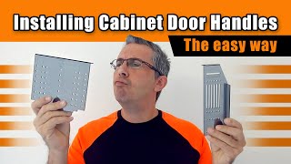 Installing Cabinet Doors Handles using templates  Ravinte template  The easy way [upl. by Ttehc621]