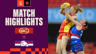 Gold Coast v Western Bulldogs Highlights  Round 4 2023  AFLW [upl. by Conney]