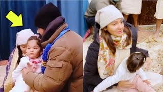 Anushka Sharma and Virat Kohli daughter Vamikas Face Reveal From Vrindavan [upl. by Imaon]