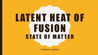 Latent heat of fusion Matter in our surrounding Class 9 [upl. by Cestar]