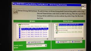 MegaRaid WebBios Configuration Step by Step [upl. by Alleacim254]