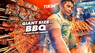 GIANT STREET FOOD BBQ sa TAGUIG CITY  3050 Pesos lang  Isaw pakpak Liempo Pork BBQ  TIKIM TV [upl. by Oiludbo]