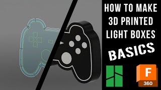 How To Create A Basic Light Box Using Fusion 360  3D Printing  Bambu Printer [upl. by Esiouqrut]