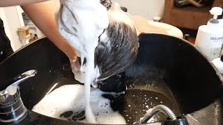 ASMR Hair WashingShampooing Conditioning Scalp Massage amp Hair Brushing relaxing [upl. by Orips]