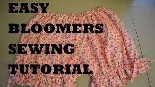 EASY Bloomers Sewing Tutorial Lolita Cute [upl. by Eenoj]