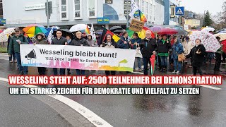 Wesseling steht auf 2500 Teilnehmer bei Demonstration für Demokratie [upl. by Aneelehs631]