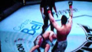 Michael Bisping punches Ref Herb Dean [upl. by Guimond423]