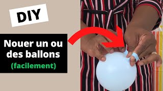 DIYComment nouer un ou plusieurs ballons Coller les confettis dun ballon confettisfacilement [upl. by Kerat117]