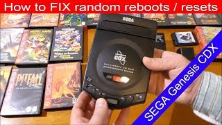 How to FIX power issue reboots resets random on SEGA Genesis CD  CDX DIY Tutorial [upl. by Hgielar41]