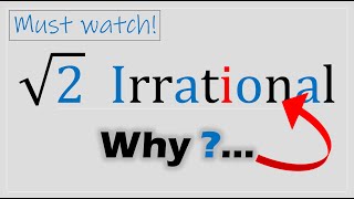 √2 Irrational Proof [upl. by Ahsoet]