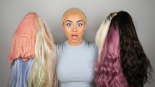 3000 wig try on haul  Kristen Hancher [upl. by Airak]