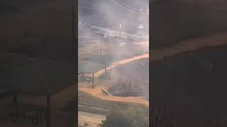 WATCH Pipeline explodes in Houston suburb forces evacuations [upl. by Abba944]