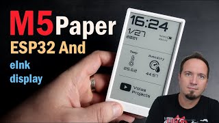 M5Paper ESP32 development board with EInk display [upl. by Abdu]