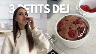 3 RECETTES HEALTHY  petit déjeuner à base de flocon davoine  sain amp équilibré [upl. by Ztnarf]