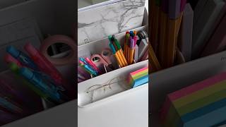 Organizer refill shorts organizing restock asmr desksetup thatgirl asmrsounds stationery fy [upl. by Brownson612]