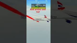 red arrows ptfs airshow roblox b747 redarrows airshow [upl. by Nyladgam]