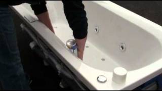 Cleaning Jacuzzi jetted tub with hygienic foam [upl. by Aicsile84]