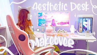 🌸 Kawaii Gaming Setup Makeover 2024  Kawaii Room [upl. by Novej]