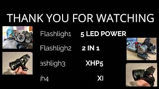 XHP90 vs XHP50 vs 2in1 vs 5POWER LED  XHP90 The most powerful LED on a flashlightFLASHLIGHT BATTLE [upl. by Eulalee]