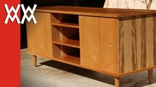 Build a 50s style credenza  TV cabinet [upl. by Graubert720]