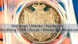 Buying expensive coins at Premier Auctions  ANA Coinex Stacks Heritage BSJ DNW Morton [upl. by Suoilenroc]