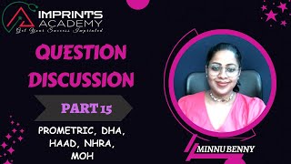 QUESTION DISCUSSION PART 15  PROMETRIC DHA HAAD MOH NHRA [upl. by Genvieve]