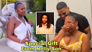 Nelly Son Cornell Haynes Surprise His Step Mom Ashanti With Special Beautiful Baby Gift Baby Shower [upl. by Yreffeg420]