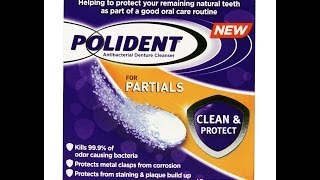 1 Polident Denture Cleanser Cleans MakeUp BrushesHealthy SkinBacteria Free [upl. by Aiyekal763]