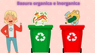 Basura orgánica e inorgánica para niños [upl. by Leugimsiul]