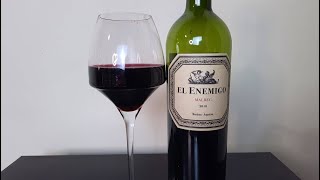 0299  Vinho El Enemigo Malbec 2018 vinho vino wine [upl. by Lawtun]