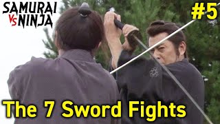 The 7 sword fights Full Episode 5  SAMURAI VS NINJA  English Sub [upl. by Henden]