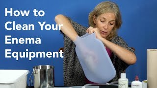 How to Clean Your Enema Equipment [upl. by Homovec]