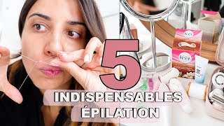 5 INDISPENSABLES ÉPILATION À TOUJOURS AVOIR  MAILLOT VISAGE JAMBES amp AISSELLES  ROSEANDMUSC [upl. by Atirihs]