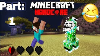 My first day in Minecraft HARDCOREGone Wrong😰 [upl. by Sekyere]