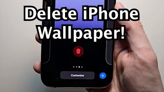 iPhone 16 How to Delete Wallpaper iOS 18 [upl. by Airotel]