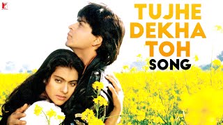 Tujhe Dekha Toh Song  Dilwale Dulhania Le Jayenge  Shah Rukh Khan Kajol  Kumar Sanu Lata  DDLJ [upl. by Lessig]