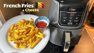 Crispy French Fries with Air Fryer  Melted Cheese Recipe [upl. by Alimat]