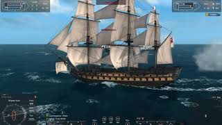 Hilarious Redoubtable Vs Eight Fifth Rate Ships Naval Action [upl. by Llertnor]