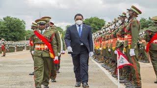 ZAMBIA ARMY COMMISSIONING PARADE FOR OFFICER CADETS ZAMBIA ARMY INTAKE 242021 [upl. by Eimar264]