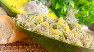 Avocats farcis aux rillettes de thon [upl. by Nivle]