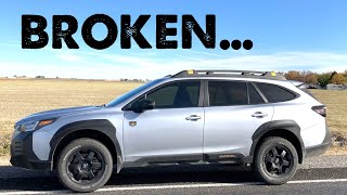 My Subaru Outback Wilderness FINALLY Broke  Center Console and Wireless Charger Removal [upl. by Humfrid]