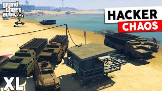 CHAOS MET HACKERS  GTA V Freeroam XXL [upl. by Allak]