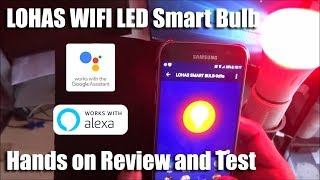 Unboxing and setup of LOHAS WIFI A60 Colour LED Smart Bulb Works with Amazon Alexa Colour Changing [upl. by Festus]