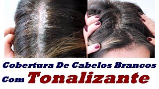 Cobertura De Cabelos Brancos Com Tonalizante [upl. by Micro]