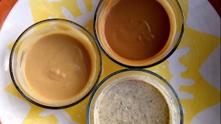 Vegan Tahini Salad Dressing Three Ways [upl. by Winou]