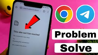 How To Fix This Site Cant be reached Chrome Telegram Fix Problem [upl. by Inalem]