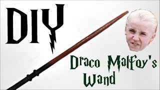 DIY Draco Malfoys wand  DIY EASY HARRY POTTER WANDS [upl. by Arimlede560]