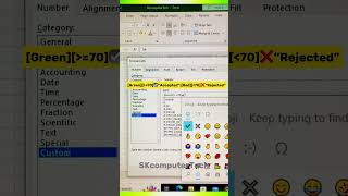 Accepted✔ and Rejected❌ Logic In MS Excel Tips and Tricks excel viralshort exceltipsandtricks [upl. by Nele]